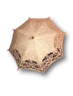 Ancienne ombrelle  en dentelle pour enfant ou de grande poupée