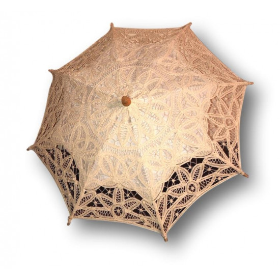 Old lace parasol for children or large dolls