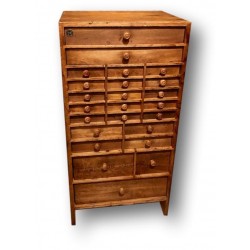 Old Manufrance Saint Etienne small cabinet 24 drawers | Watchmaker's layette