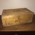 Old advertising wooden box Amidon au Chat