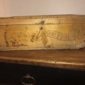 Old advertising wooden box Amidon au Chat