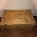 Old advertising wooden box Amidon au Chat