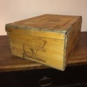 Old advertising wooden box Amidon au Chat