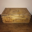 Old advertising wooden box Amidon au Chat