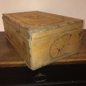 Old advertising wooden box Amidon au Chat