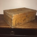 Old advertising wooden box Amidon au Chat