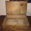 Old advertising wooden box Amidon au Chat