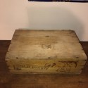 Old advertising wooden box Amidon au Chat