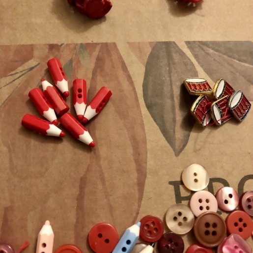 Set of small haberdashery buttons | Baby buttons | Child buttons