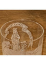 Old souvenir glass of N. D. de Lourdes with its original box