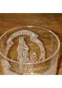 Old souvenir glass of N. D. de Lourdes with its original box