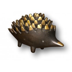 Anciens cendriers hérissons gigogne | En bronze | Style Walter Bosse
