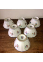 Set of 6 small bowls with floral decoration | P. L France