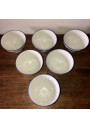 Set of 6 small bowls with floral decoration | P. L France