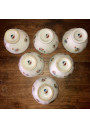 Set of 6 small bowls with floral decoration | P. L France