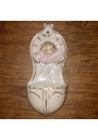 Old porcelain font | Angel decor