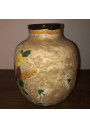 Ancien vase en céramique polychrome signé J.Massier Vallauris 1985