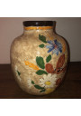Ancien vase en céramique polychrome signé J.Massier Vallauris 1985