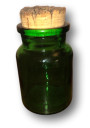 Small vintage green jar | Height 10.2 cm | LEVER Made in Belgium