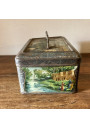 Old box of candies or cookies in lithographed tin
