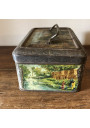 Old box of candies or cookies in lithographed tin