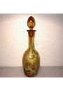Old enamelled glass carafe | Amber | In the manner of Montjoye, Legras