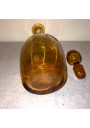 Old enamelled glass carafe | Amber | In the manner of Montjoye, Legras