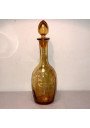 Old enamelled glass carafe | Amber | In the manner of Montjoye, Legras