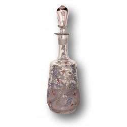 Old enamelled glass carafe | Circa 1900