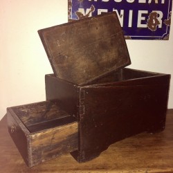 Old wooden box with drawer | Storage box