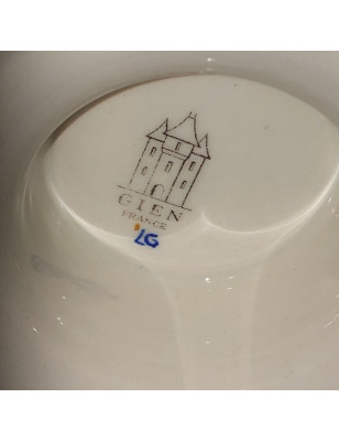 Old large Gien vase | Dragons handles | Blue Renaissance decor