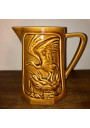 Ancien pichet alsacien | Décor cigogne en relief