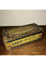 Old biscuit tin SABLÉS DES FLANDRES | In lithographed sheet metal | advertising box