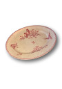 Old oval dish Decor FAVORIT pink | Earthenware from Sarreguemines & Digoin