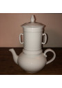 Théière blanche à filtres en porcelaine | Apilco France