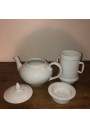 Théière blanche à filtres en porcelaine | Apilco France