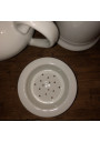 Théière blanche à filtres en porcelaine | Apilco France