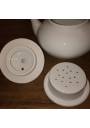 Théière blanche à filtres en porcelaine | Apilco France