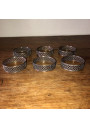 6 vintage openwork metal napkin rings