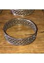 6 vintage openwork metal napkin rings