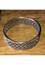 6 vintage openwork metal napkin rings