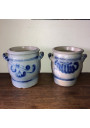 Lot de 2 jarres en grès | Gris bleus Alsace