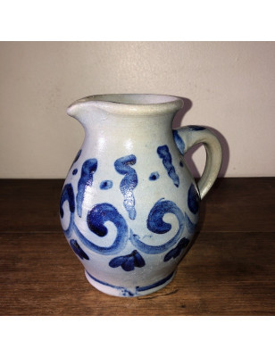 Petit pichet en grès | Demi litre | Grès gris et bleu Alsacien
