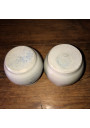 Lot de 2 petits pots en grès | Grès gris et bleus Alsaciens