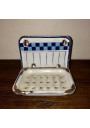 Old Lustucru soap dish | Soap dish in enamelled sheet B. B.