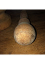 Large vintage wooden mortar with its pestle | Height 20.5cm