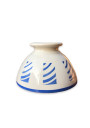 Old white and blue Gien earthenware bowl | Gien France 1938 to 1960