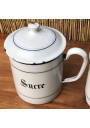 Old spice series in enamelled sheet metal | Old spice series with handle