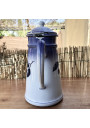 Ancienne cafetière en tôle émaillée décor cerises | Cafetière B.B 17401