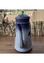 Ancienne cafetière en tôle émaillée décor cerises | Cafetière B.B 17401
